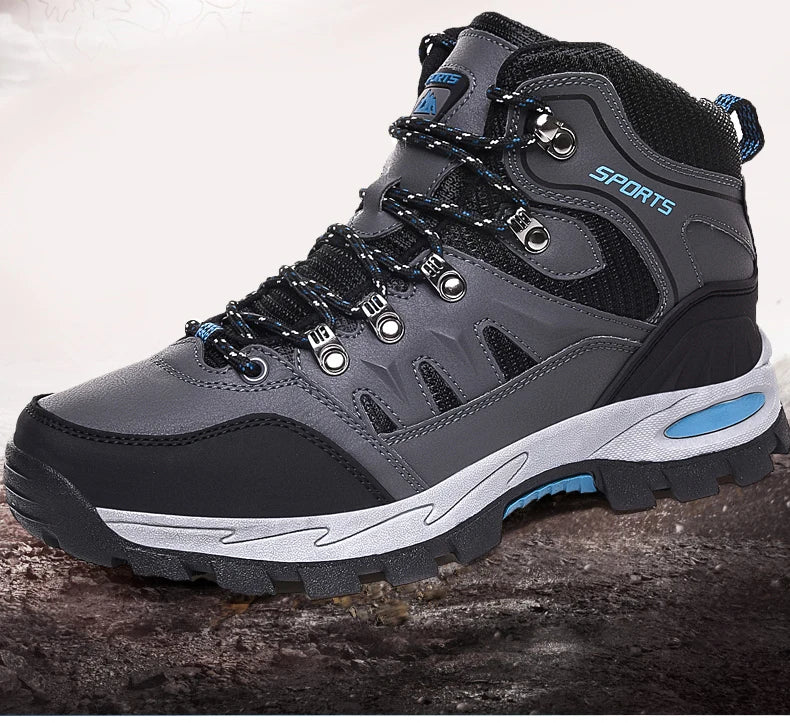 Botas de montaña impermeables para exterior, para hombre y mujer, para primavera y otoño, resistentes al desgaste, para deportes de montaña y caza.