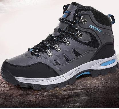 Botas de montaña impermeables para exterior, para hombre y mujer, para primavera y otoño, resistentes al desgaste, para deportes de montaña y caza.