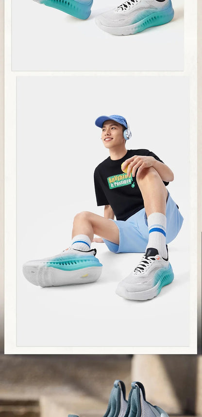 Li-Ning moški čevlji SOFT COOL 2 Lifestyle s tehnologijo COMFOAM MAX Cushion, COOL SHELL, dihanjem in podporo – LiNing casual superge AGLV009
