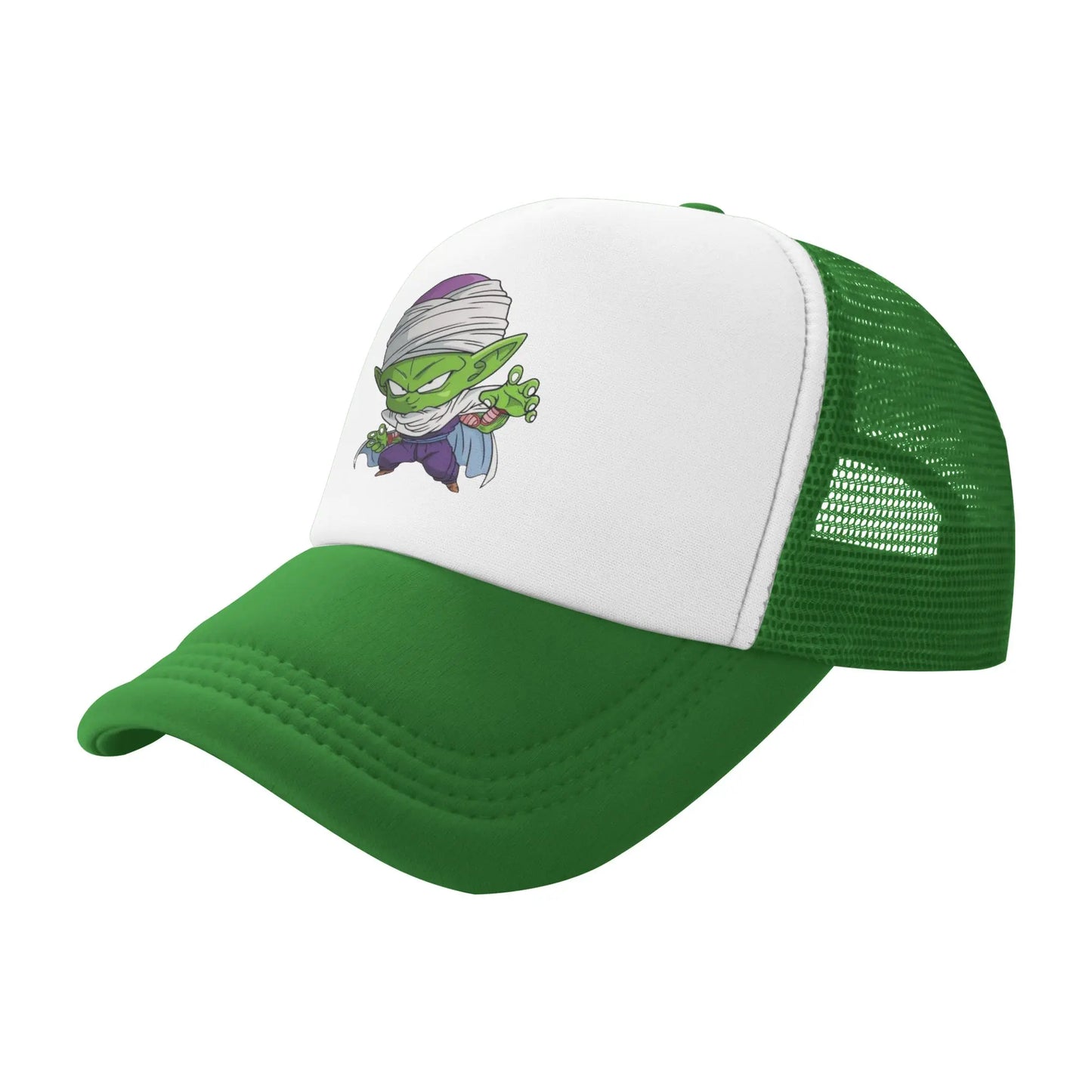Dragon Ball Kid Buu Trucker Cap Unisex Hats Sun Caps Trucker Cap Adjustable Polyester Mesh Baseball Cap Summer