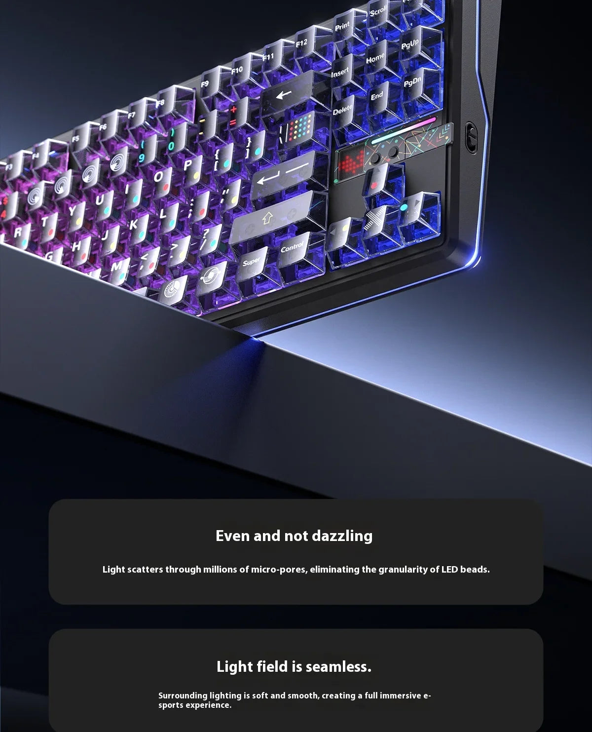 Teclado mecánico AULA F87 Pro V2 inalámbrico de 3 modos, batería de larga duración de 12000mAh, hot-swap, RGB Customi, teclado e-sports para gaming en PC