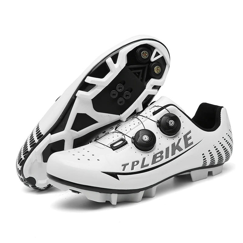 New Men’s and Women’s Bicycle Shoes Outdoor Cycling Shoes with Three Functional Soles Professional Training Shoes