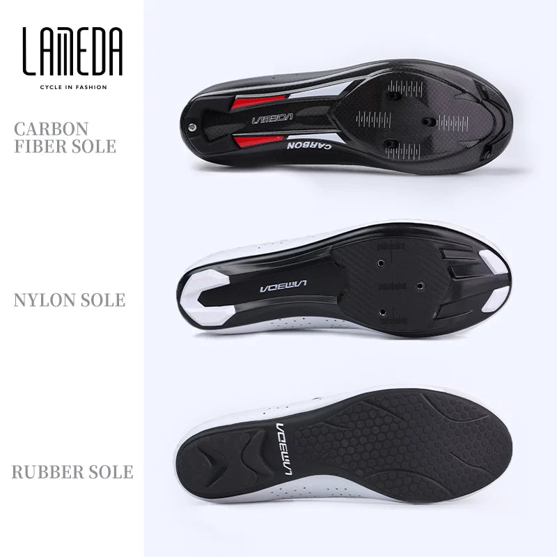 LAMEDA Pro kolesarske čevlje Lock Shoes cestno kolo moški in ženske trda podplat kolesarske čevlje MTB kolesarska ekipa Lock Shoes