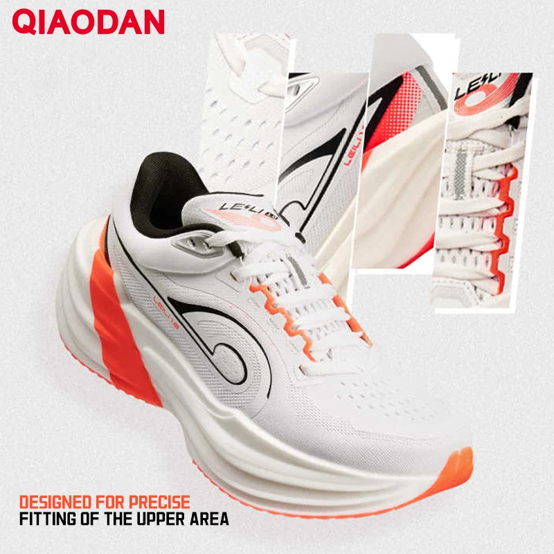 QIAODAN TG1.0 Marathon-wedstrijdschoenen voor heren, schokdempend, met hoge veerkracht, voor langeafstandstraining, hardloopschoenen QDB023253285
