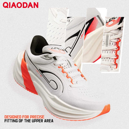 QIAODAN TG1.0 Marathon-wedstrijdschoenen voor heren, schokdempend, met hoge veerkracht, voor langeafstandstraining, hardloopschoenen QDB023253285