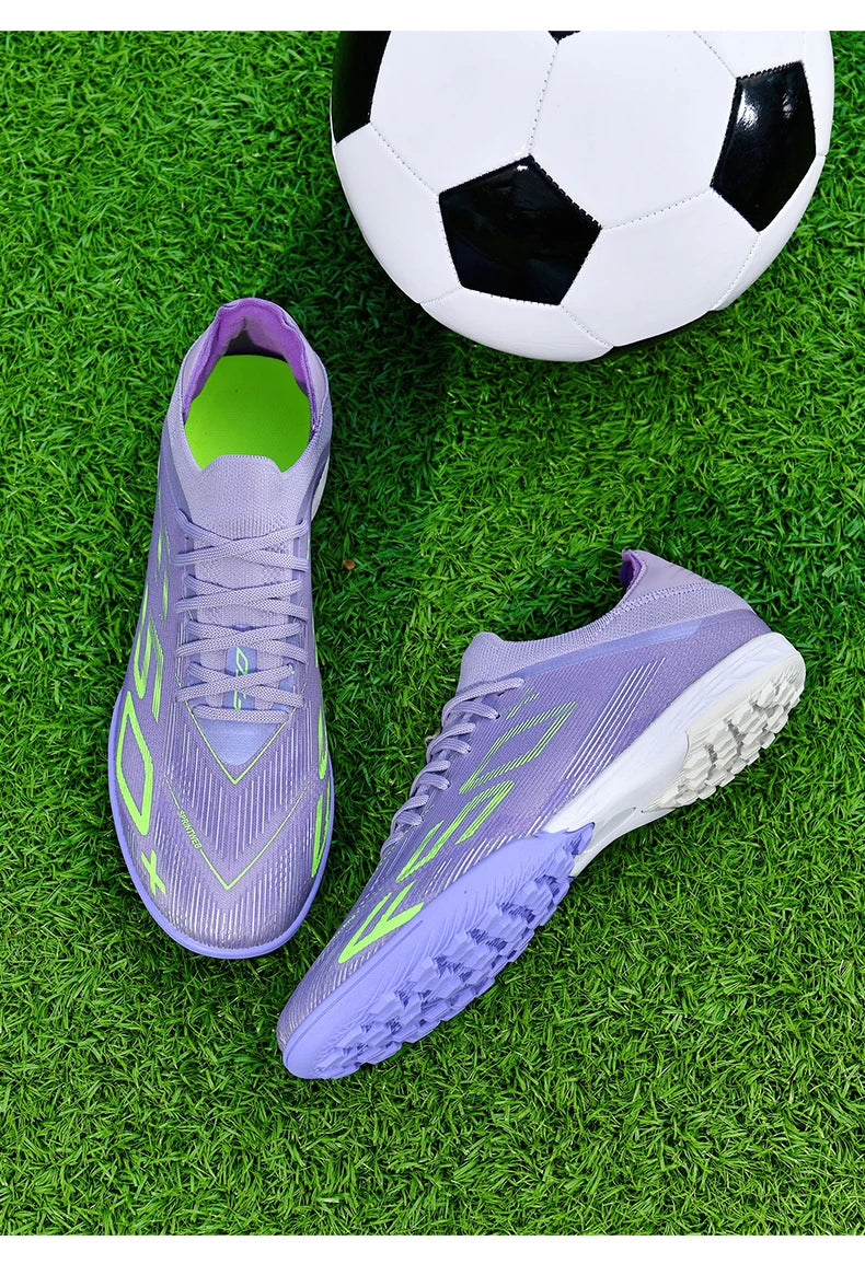 New Men Soccer Shoes Futsal Football Boots Sneakers Match Grass Cleats High-quality Non-Slip Indoor Hot-selling High-top Outdoor