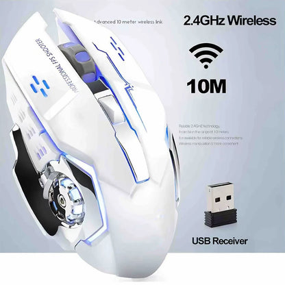 Bluetooth Mouse Gaming Computer Rechargeable Wireless Mouse USB Mechanical E-Sports Backlight PC Gamer Mouse for Computer