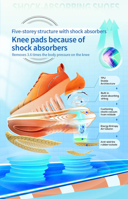 ONEMIX Nieuwe hardloopschoenen met demping voor heren, geschikt voor intensieve hardlopers, met veters, sportschoenen voor dames, antislip, outdoor, atletische herensneakers