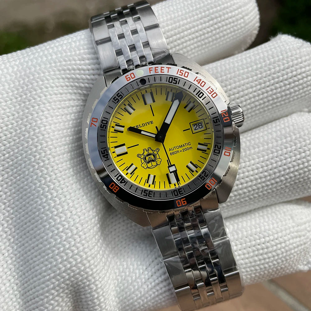 Top Brand Diver Watch Men SUB300T Automatic Mechanical Sapphire Glass Luminous Date 200m Turn Bracelet Seestern Wristwatch Retro