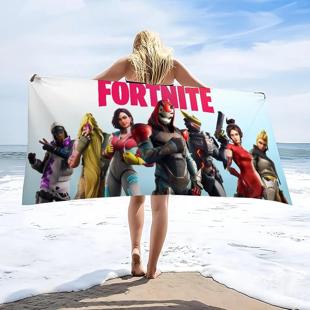 Strandtuch Badetuch schnelltrocknend leicht tragbar F-FORTNITES-ES Sauna Camping Schwimmen Game Pool Reise