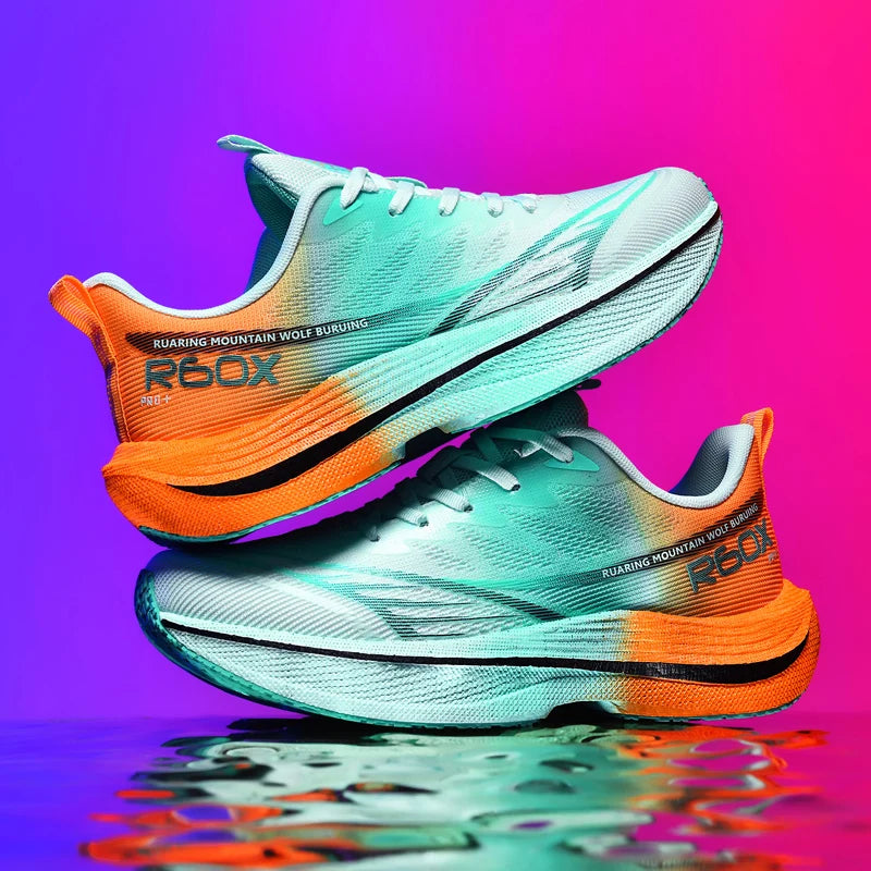 Running Shoes Men Mesh Breathable Lace-up Comfortable Marathon Sports Casual Tennis Shoes Big Size Trendy Sneakers for Men