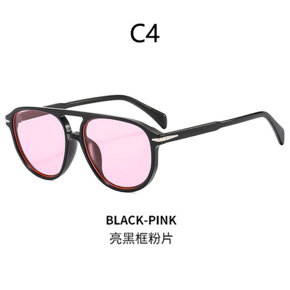 BOYSEEN Beach Sunglasses Man Summer Orange Sun Glasses UV400  Can Do Prescription Glasses Big Frame Blue Eyewear