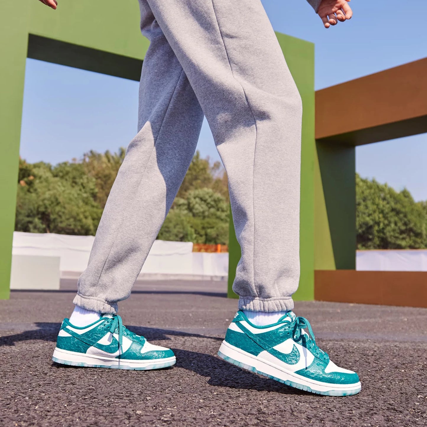 Sneakers sportive rétro Nike Official Authentic Dunk Low da donna con ammortizzazione leggera DV3029-100