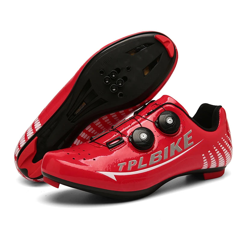New Men’s and Women’s Bicycle Shoes Outdoor Cycling Shoes with Three Functional Soles Professional Training Shoes