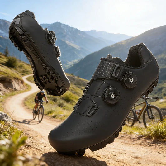 Men’s Cycling Shoes Suitable for Mountain Sports Pedal Self-Locking Women’s MTB Cycling Shoes Breathable Cycling Shoes