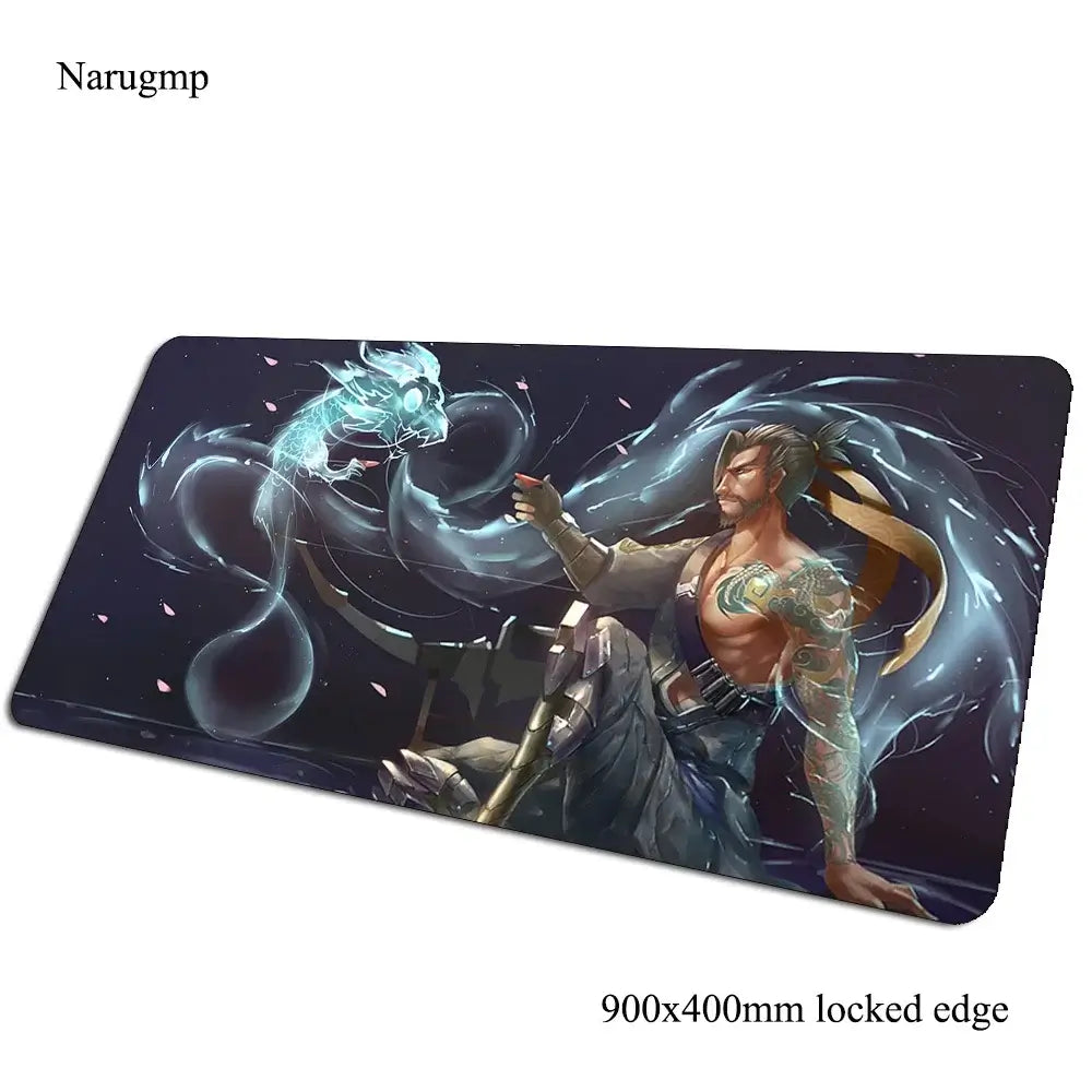 Tappetino mouse Overwatch regalo di compleanno, tappetino per computer 900x400x3mm, mousepad gaming grande, tappetino per mouse e tastiera per giochi PC gamer da scrivania