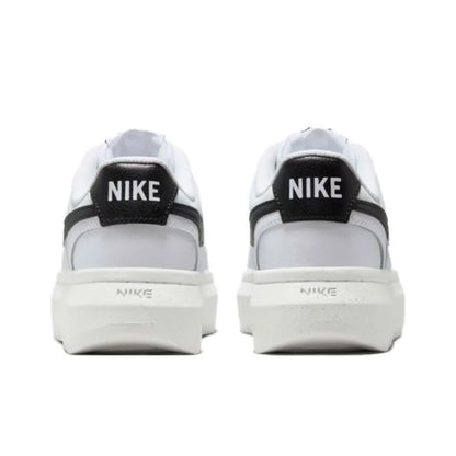 Zapatillas de baloncesto de caña baja para mujer Nike Court Vision Alta: suaves y cómodas, resistentes, en blanco y negro, DZ5394-107