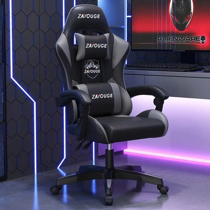 Ergonomisk gamingstol til hjemmekontor, lange sessioner og streamere – justerbar, tilbagelænbar, let og slidstærk