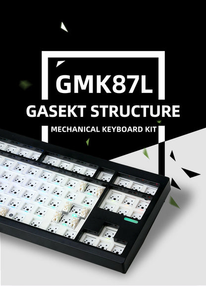 ZUOYA GMK87L Mechanical Keyboard KIT Gasket Structure VIA /Qmk Programmable Hot-Swap Three Mode Wireless RGB Keyboard KIT