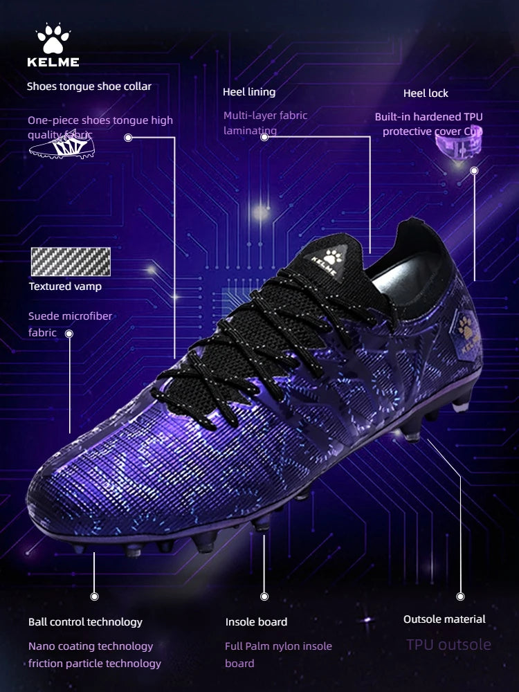 KELME Zapatos de fútbol para adultos. Botas de fútbol para hombre Blast 3.0 con tacos cortos. Zapatillas deportivas MG Professional para partido y entrenamiento. Transpirables.