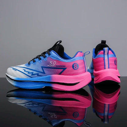 Men's Sports Running Shoes, Casual Marathon, Lightweight, Comfortable Women's Athletic Non-Slip Walking Sneakers, Outdoor Couple Shoes