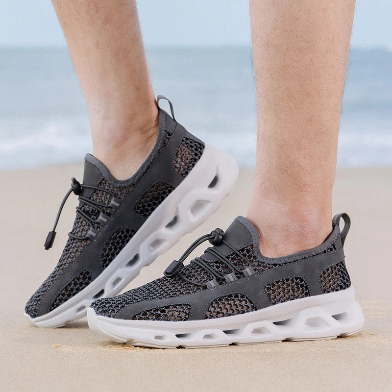 Hombres, mujeres, zapatillas de vadeo de secado rápido, transpirables, AquaIn Upstream, antideslizantes, para deportes al aire libre, resistentes al desgaste, zapatillas de playa, tallas 39-46