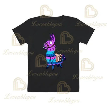 T-shirt Cartoon Fortnite para Rapazes e Raparigas, Battle Royale 3D, 3 a 14 Anos, Victory Royale, Top de Jogo para Criança e Roupa Teen
