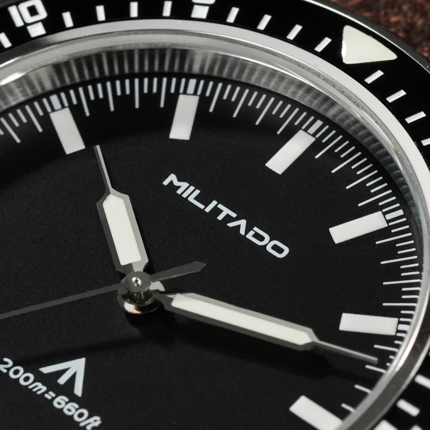 MILITADO ML25 VH31 Sweep Second Quartz Watch Men Swiss Ronda 515 Movement 200m Sapphire Crystal Ceramic Bezel 316L Steel Watches