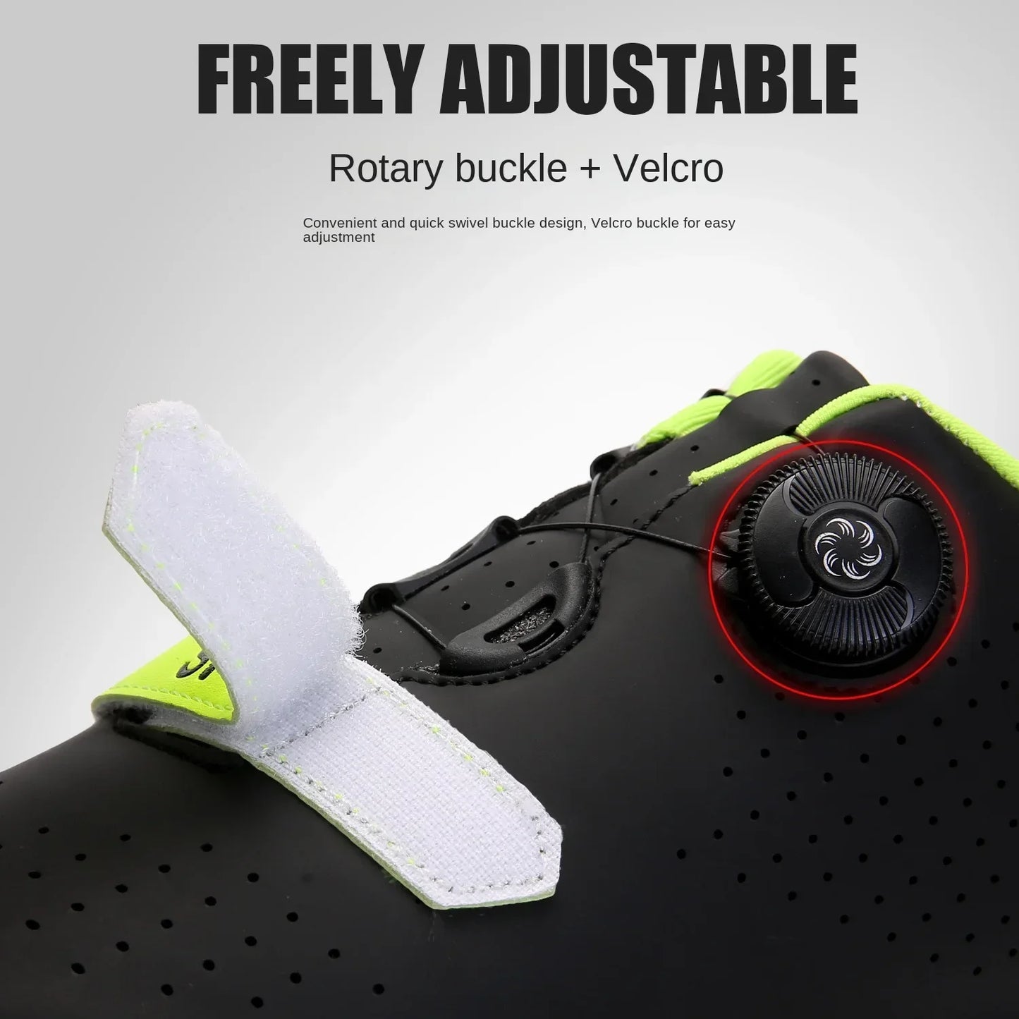 Professional New Sneakers Men Ultralight Double Buckle Cycling Shoes MTB Luminous Road Bike Shoes