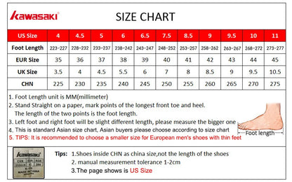 Kawasaki  Badminton Shoes  Breathable Anti-Slippery Sport Tennis Shoes for Men Women Zapatillas Sneaker K-086