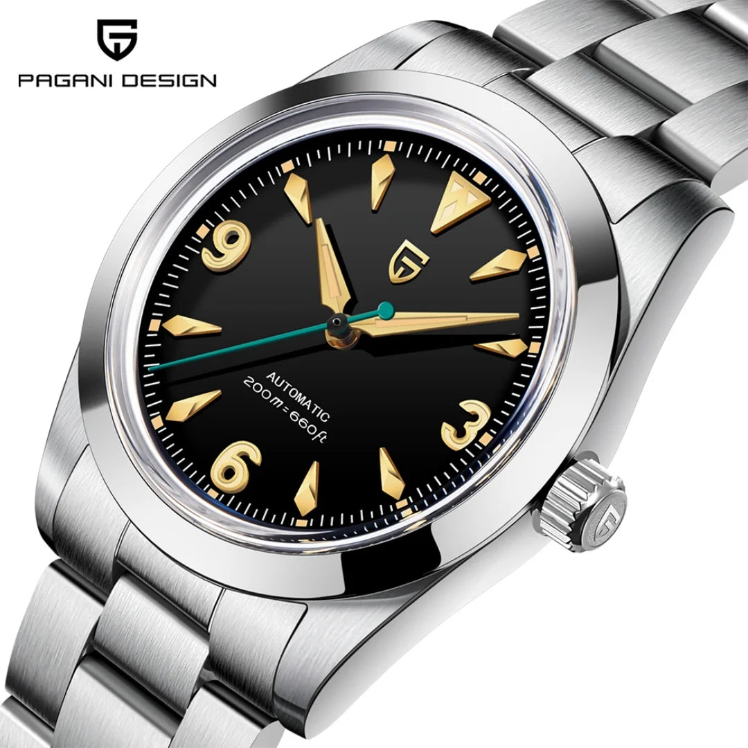 2024 NEW PAGANI DESIGN Sports Men's Automatic Mechanical Wristwatch Japan NH35A Stainless Steel Simple 200M Waterproof Montre Homme