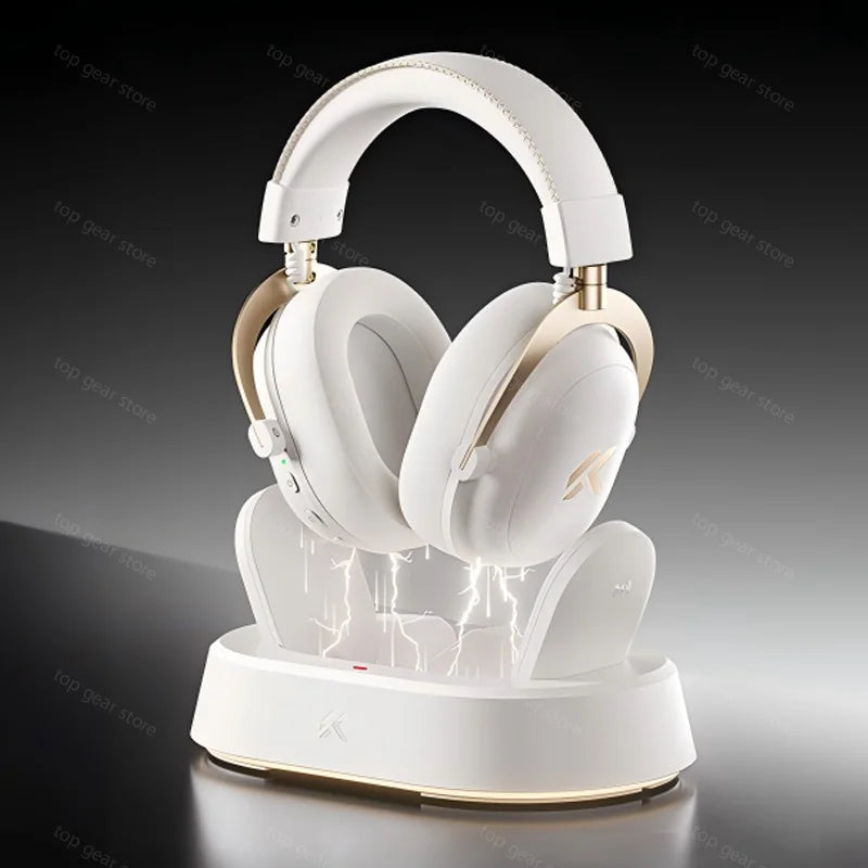 Casque de jeu MCHOSE V9 Turbo BT 2.4G à faible latence sans fil Esport avec pilote dynamique de 60 mm, charge magnétique de 2000 mAh pour les joueurs