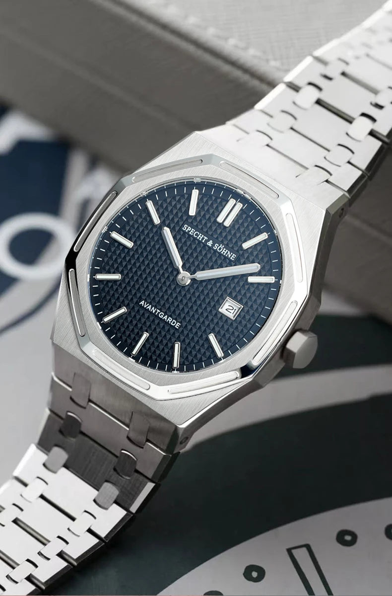 2026 New Specht & Söhne 38mm Quartz Wristwatch For Men Luminous Sapphire Crystal Ultrathin Stainless Steel Watch 50M Waterproof