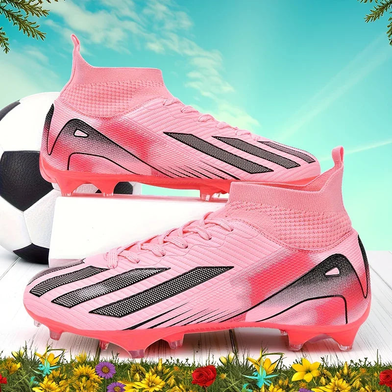 New Men's Football Boots Cleats Boys Ultralight Sport Soccer Shoes Adult Professional Non-Slip Comfortable Training Match Grass