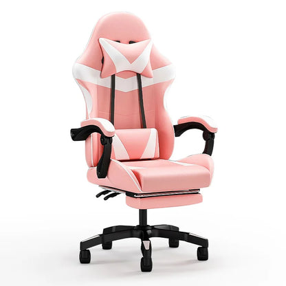 Cadeira Gaming Ergonómica para Secretária, Cadeira Gaming Reclinável para Escritório em Casa com Apoio Lombar para Sessões Prolongadas