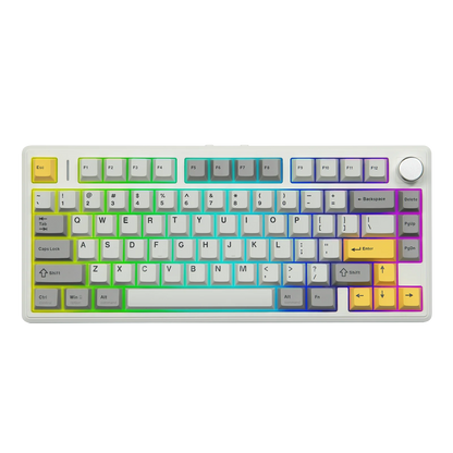 EPOMAKER TH80 V2 75% ANSI US Layout Gasket Tri-mode Wireless Mechanical Gaming Keyboard with 8000mAh Battey & RGB Backlight