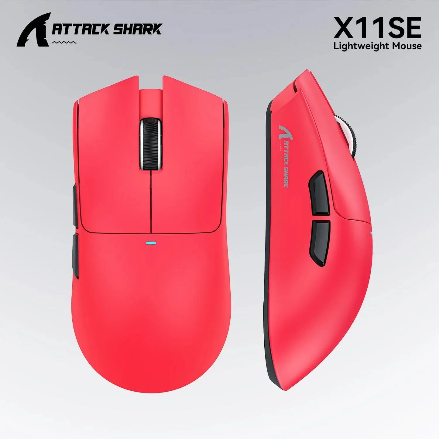ATTACK SHARK X11SE ultra lagani bežični gaming miš, životni vijek od 20Million ciklusa, PAW3311 Gaming, 22KDPI, 400IPS, 40G, 1KHz, 65 Hours, 30mAH