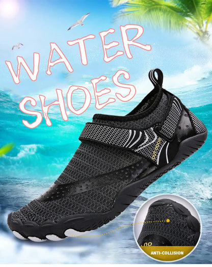 Uomo Donna Scarpe da acqua Scarpe acquatiche Scarpe drenanti Sport da spiaggia Sandali da nuoto Asciugatura rapida Canottaggio A piedi nudi Immersioni Pesca Surf Sneakers