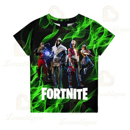 Battle Royale T-shirt Fortnite Victory T-Shirt Kids Tops Girls Boys Clothes Harajuku Tees Children 3D 2025 New Design