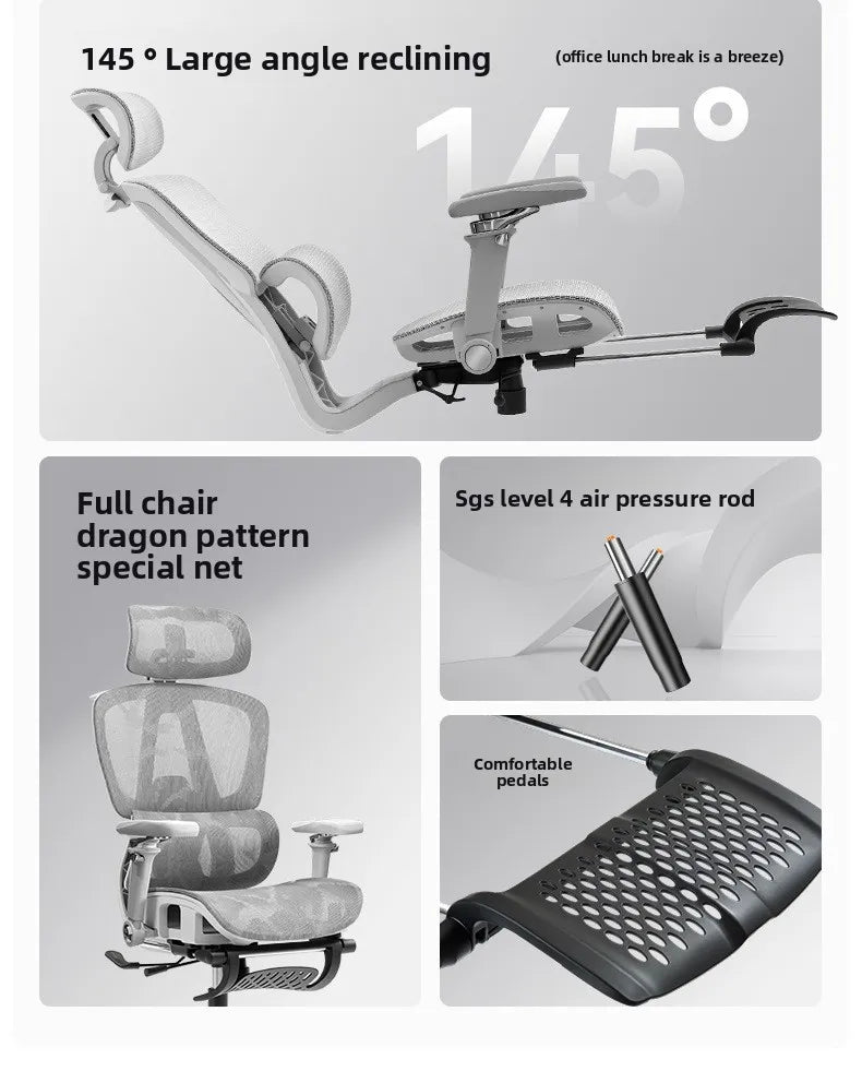 Portable Minimalist Ergonomic Chair 10D Armrest Computer Chair Office Chair Study Chair Gaming Chair Gravity Sturdy and Durable