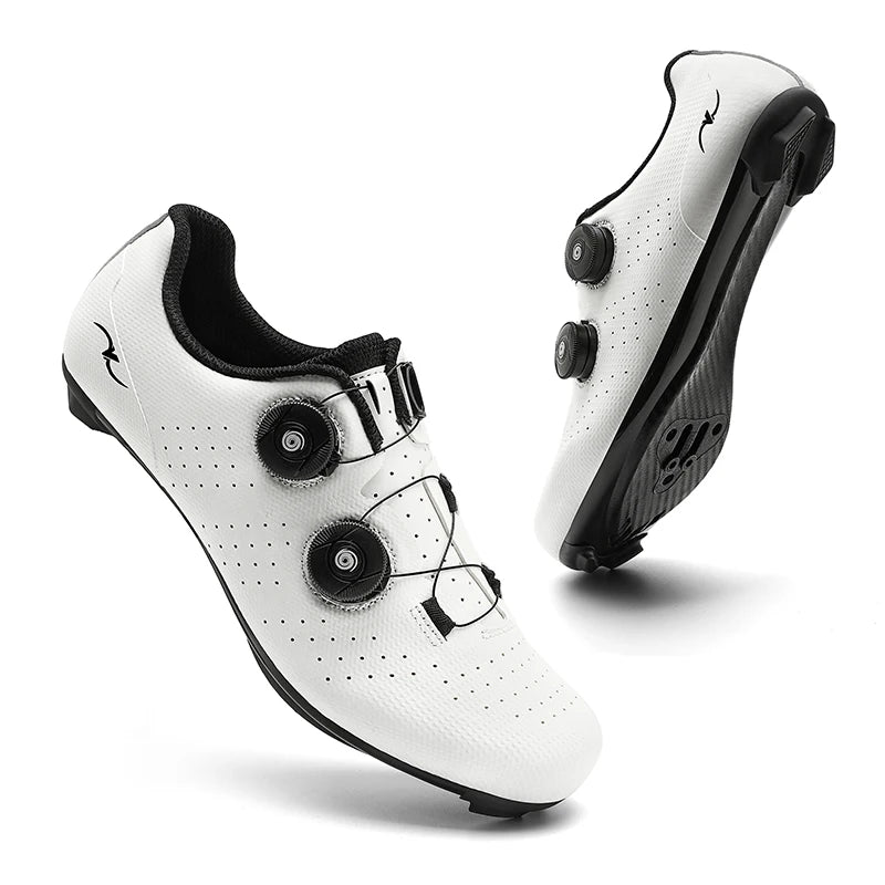 Competition Cycling Sports Shoes Road Bicycle Shoes Unisex Breathable Sports Cycling Shoes Self-locking Racing Bicycle Shoes