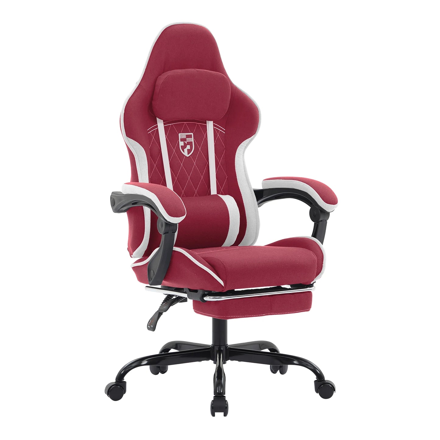 Ergonomic Gaming Chair with Footrest, Lumbar Cushion & Headrest, Adjustable Gamer Chair for Computer Desk, Office and Gaming Setup