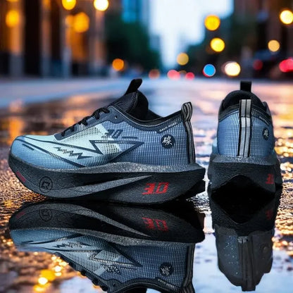 Zapatillas de running especializadas con placa de carbono para maratón, deportivas para hombre y mujer, transpirables, ligeras, cómodas y antideslizantes