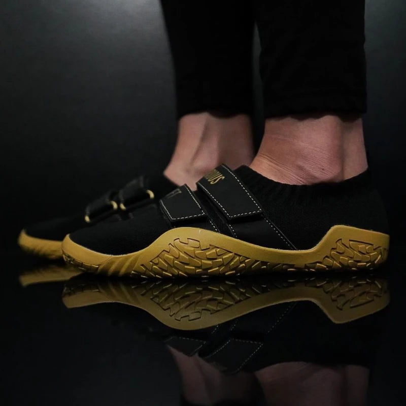 New Large Size Unisex Gym Lightweight Sports Hard Pull Squat Training Shoes Pro Hook & Loop Weightlifting Shoes 35-46#