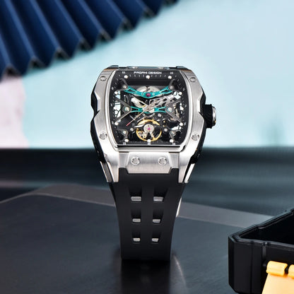 PAGANI DESIGN 2026 42MM New Alien Hollow Back Transparent Movement Luxury Men Watch Sapphire Glass Automatic Men Watches For Men