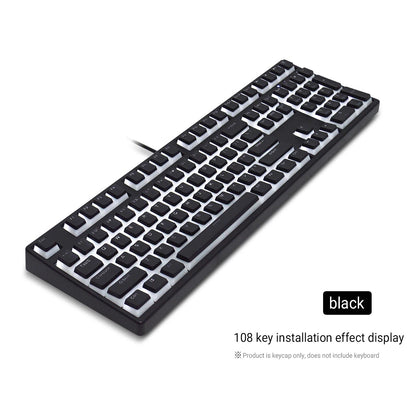 129 Keys Pudding Keycaps For Cherry MX Switch Mechanical Gaming Keyboard OEM Profile PBT Double Shot Keycap RGB backlit Key Caps