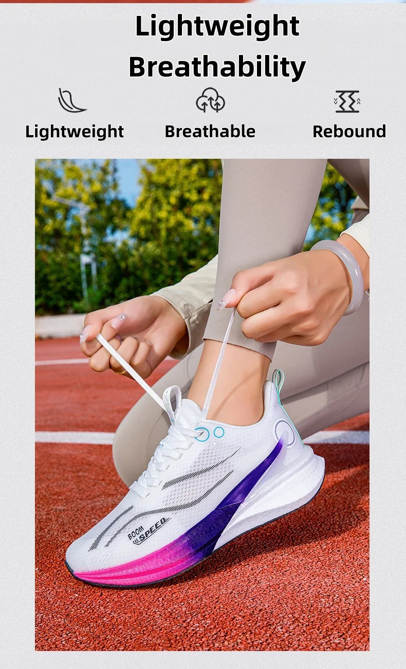 2025 Men's and Women's Professional Carbon Plate Marathon Running Shoes Shock Absorption Ultra-light Stable Support Sports Shoes