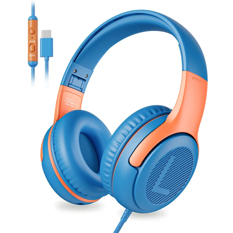 1/2/3 pièces AWATRUE AT2 Casque filaire pour enfants avec micro, casque supra-auriculaire pliable pour PC, ordinateur portable