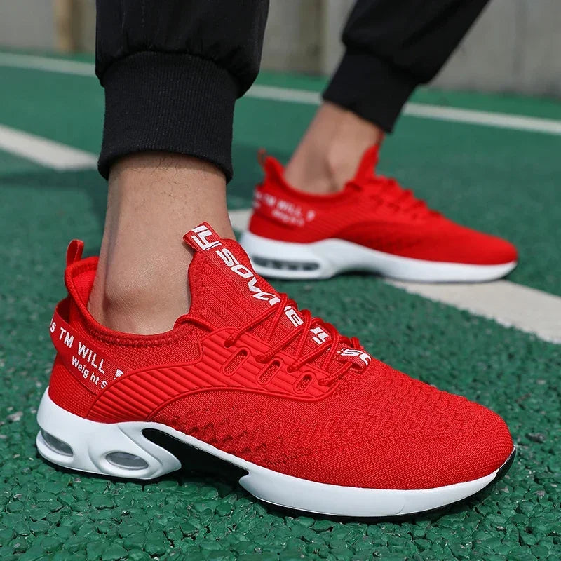 Moški športni čevlji z debelo podplatjo in modnim dizajnom, zračni in udobni čevlji, čevlji za pohodništvo na prostem, Zapatillas Hombre De Segu