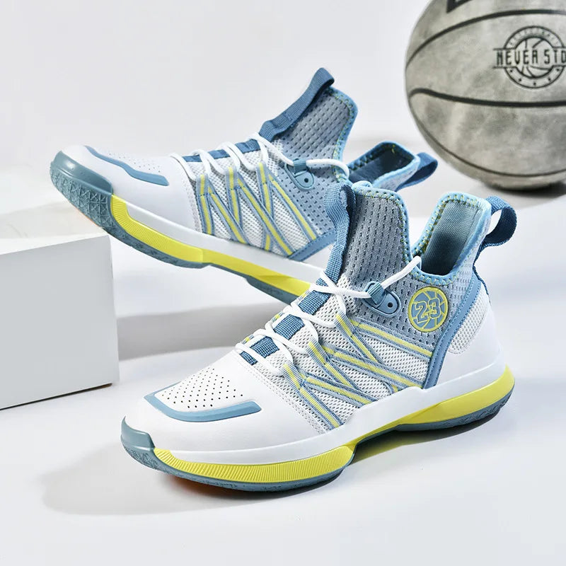 2024 New Dragon B Style Orange Men's Basketball Shoes Size 38-44 Air Cushioning Sport Sneakers Mesh Breathable Training Shoes